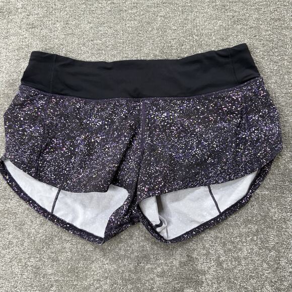Lululemon Shorts Womens 6 Speed Up Short Hi-Rise Reflective 2.5" Running Mineral - Picture 1 of 10